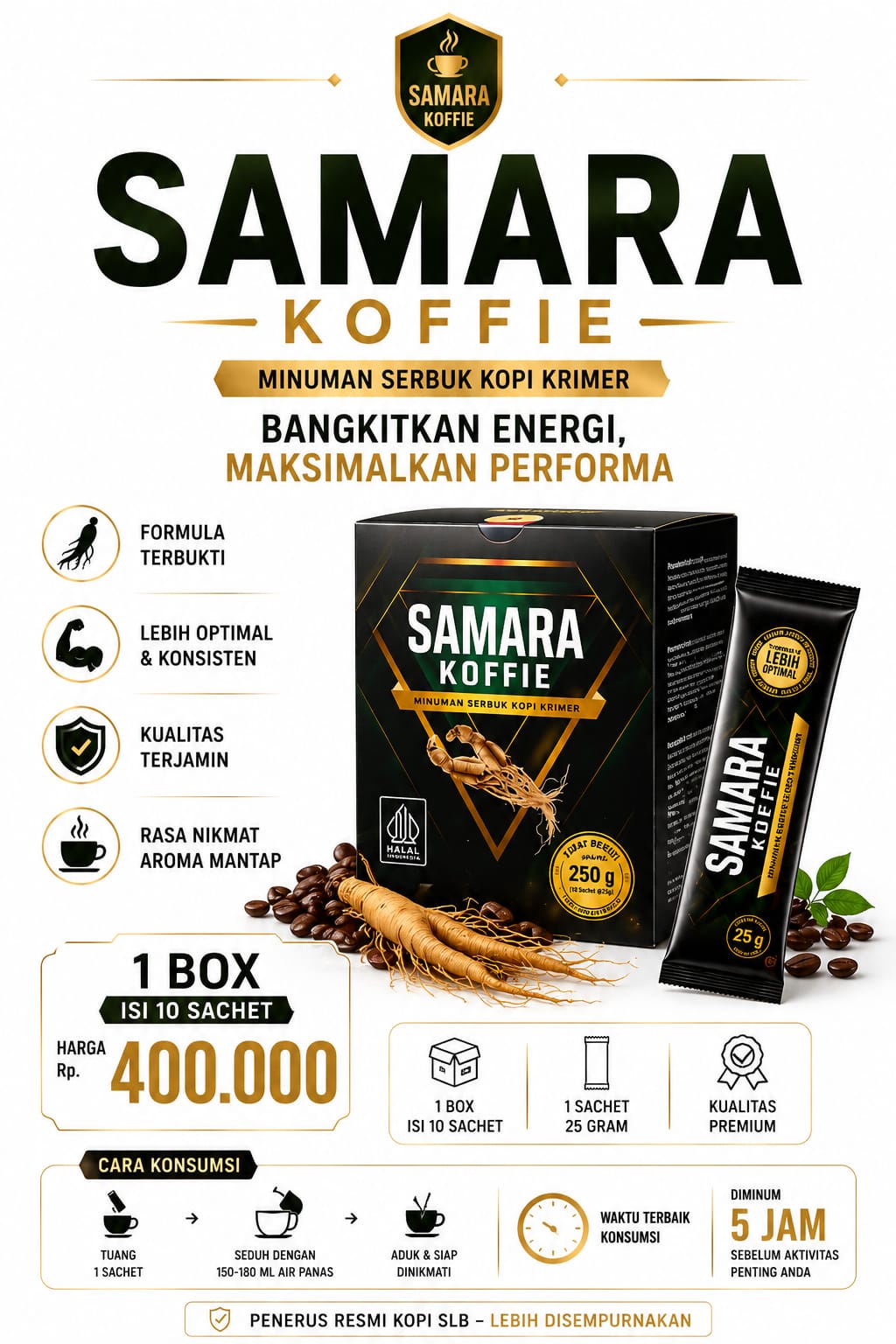SAMARA KOFFIE 1 BOX ( isi 10 sacheet ) – Rp400.000