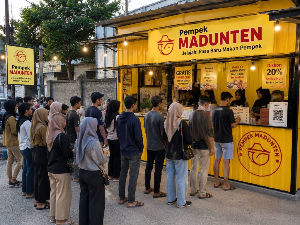 pempek madunten, usaha viral, bahaya viral, edukasi bisnis