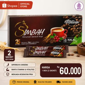 Beli Kopi Simbah Platinum, kopi premium diperkaya ginseng yang membantu menjaga stamina, vitalitas, fokus, dan semangat aktivitas harian. BPOM & Halal Indonesia.
