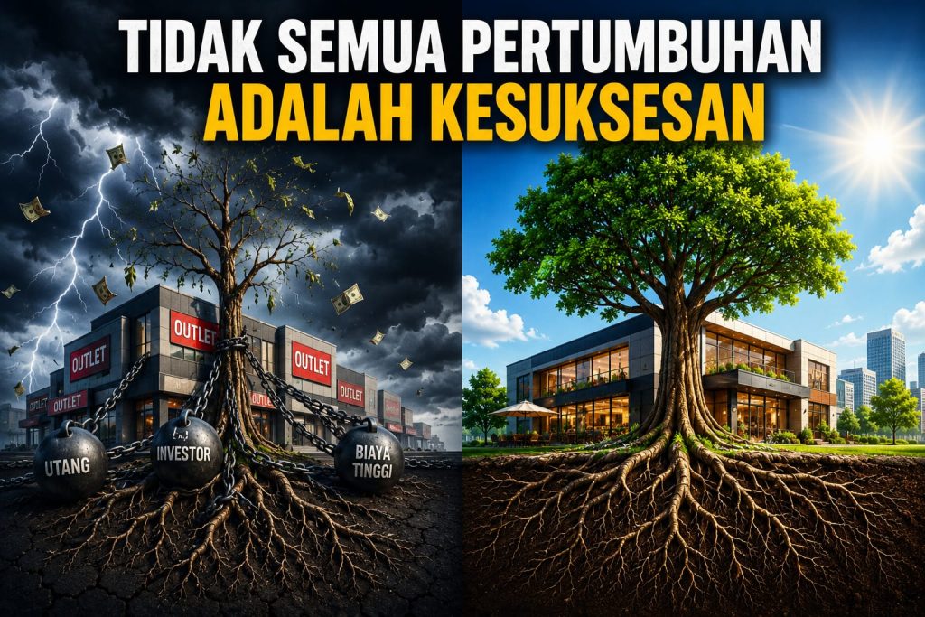 Lebih baik satu outlet atau banyak outlet, Kapan waktu yang tepat buka cabang, Risiko membuka banyak cabang, Cara ekspansi bisnis yang sehat, Kesalahan membuka cabang terlalu cepat, Bisnis berkembang tanpa investor, Strategi UMKM membuka cabang, Cara memperkuat bisnis sebelum ekspansi, Outlet banyak tapi tidak untung, Ekspansi bisnis tanpa utang,
