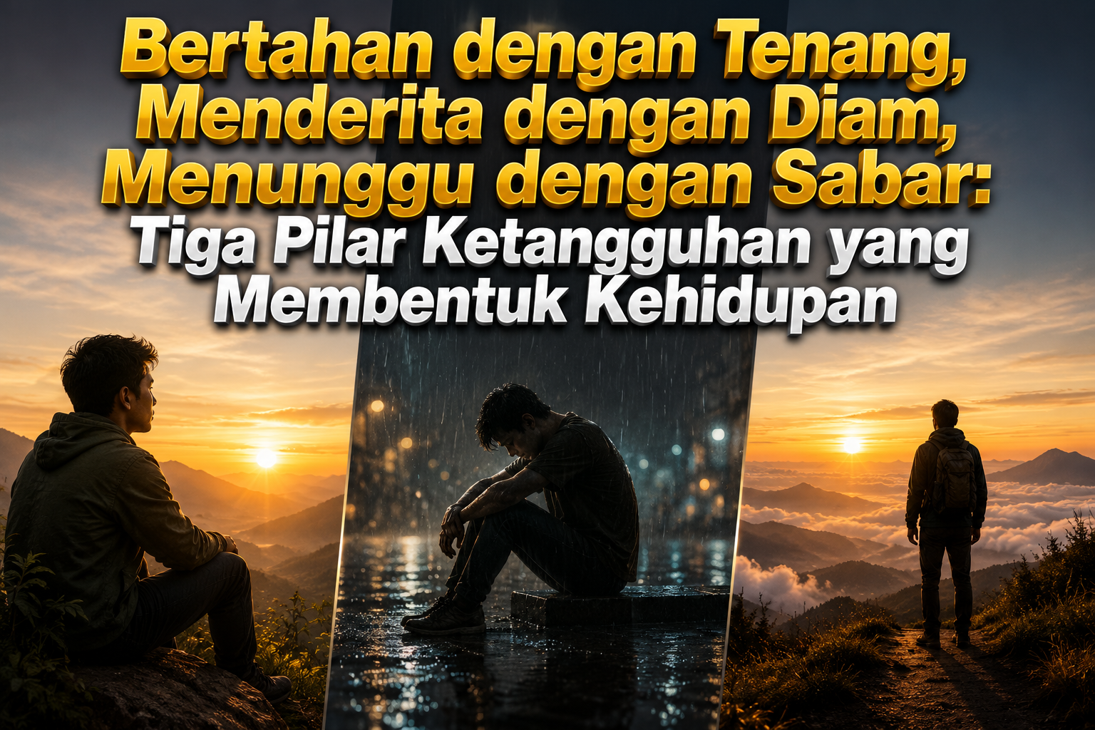 Bertahan dengan Tenang, Menderita dengan Diam, Menunggu dengan Sabar: Tiga Pilar Ketangguhan yang Membentuk Kehidupan