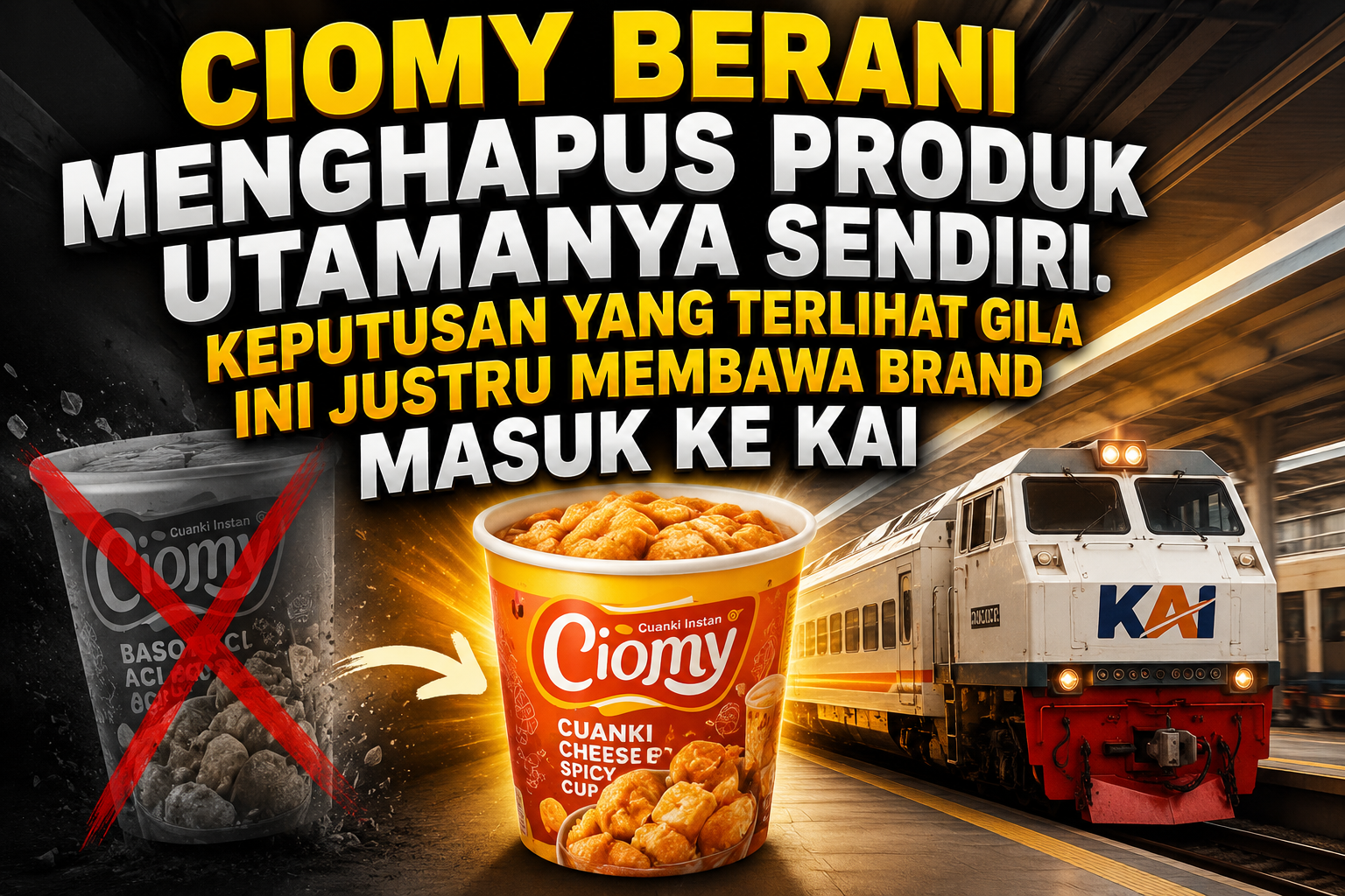 Ciomy Berani Menghapus Produk Utamanya Sendiri. Keputusan yang Terlihat Gila Ini Justru Membawa Brand Masuk ke KA