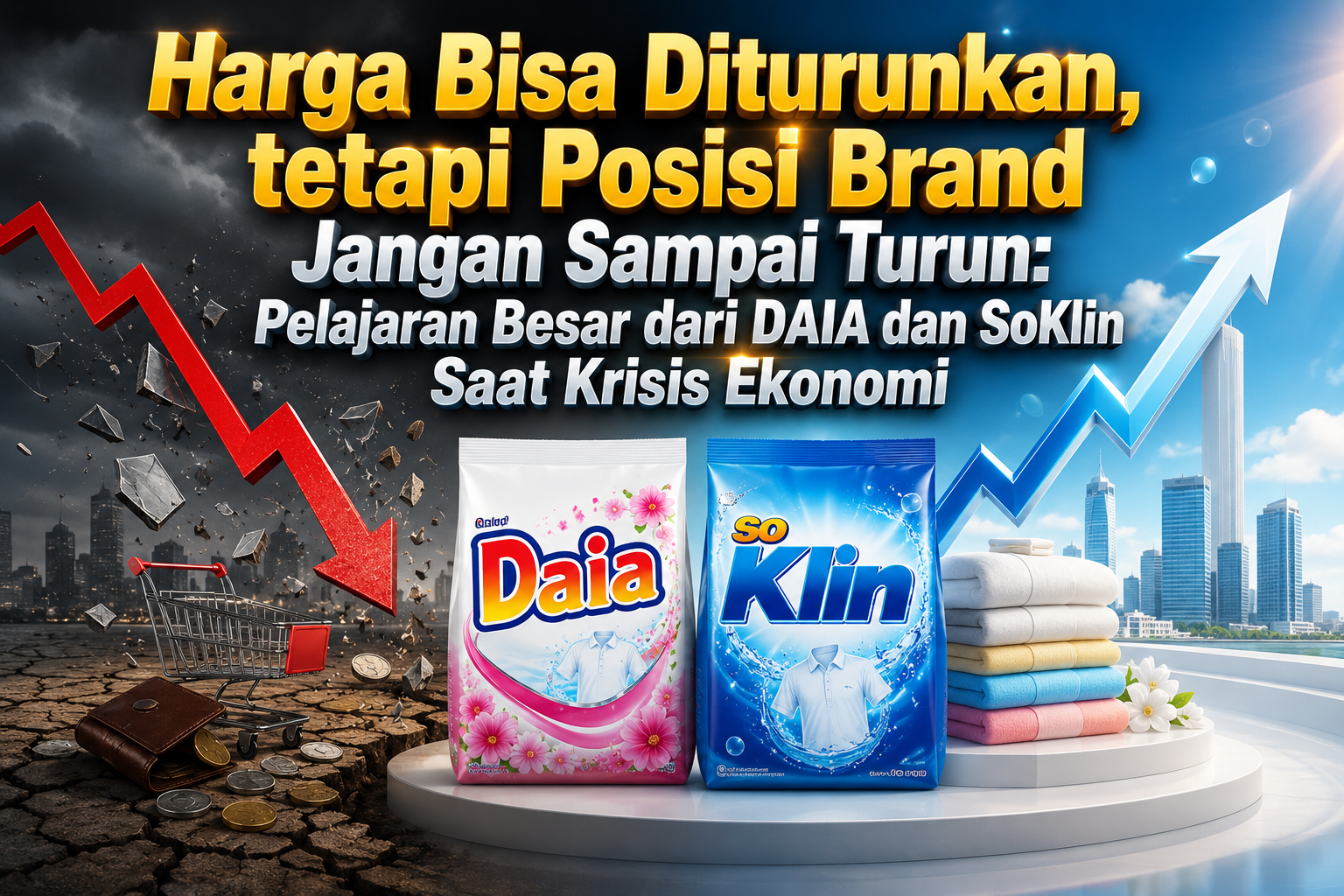 Harga Bisa Diturunkan, tetapi Posisi Brand Jangan Sampai Turun: Pelajaran Besar dari DAIA dan SoKlin Saat Krisis Ekonomi