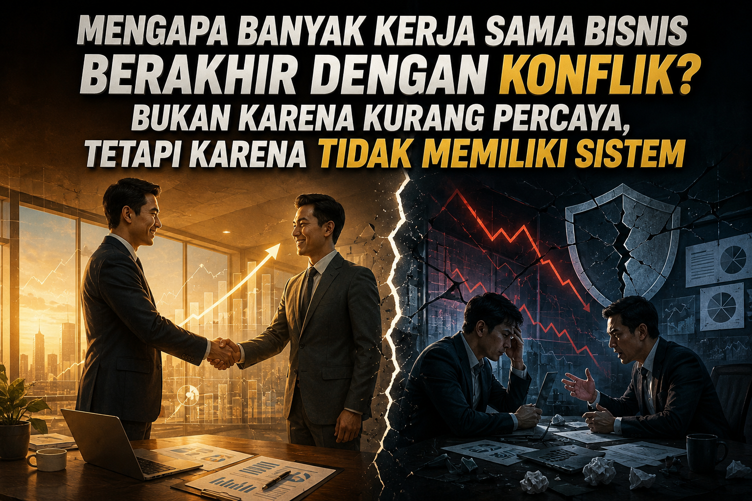 Mengapa Banyak Kerja Sama Bisnis Berakhir dengan Konflik? Bukan Karena Kurang Percaya, Tetapi Karena Tidak Memiliki Sistem