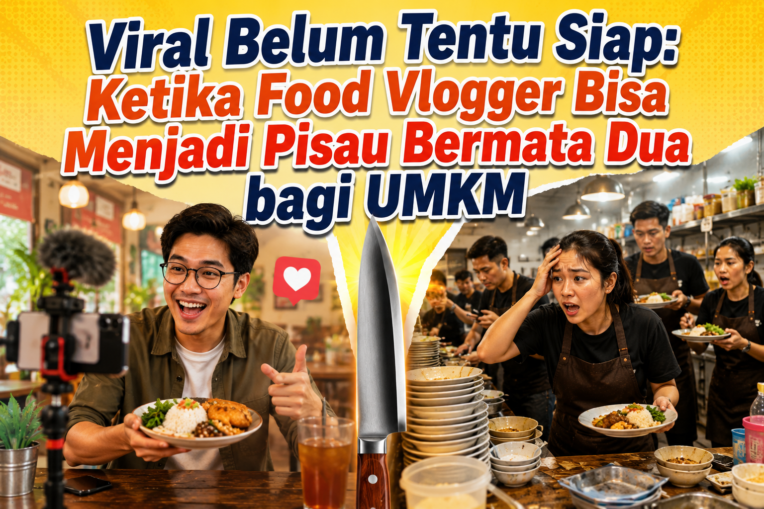 Viral Belum Tentu Siap: Ketika Food Vlogger Bisa Menjadi Pisau Bermata Dua bagi UMKM