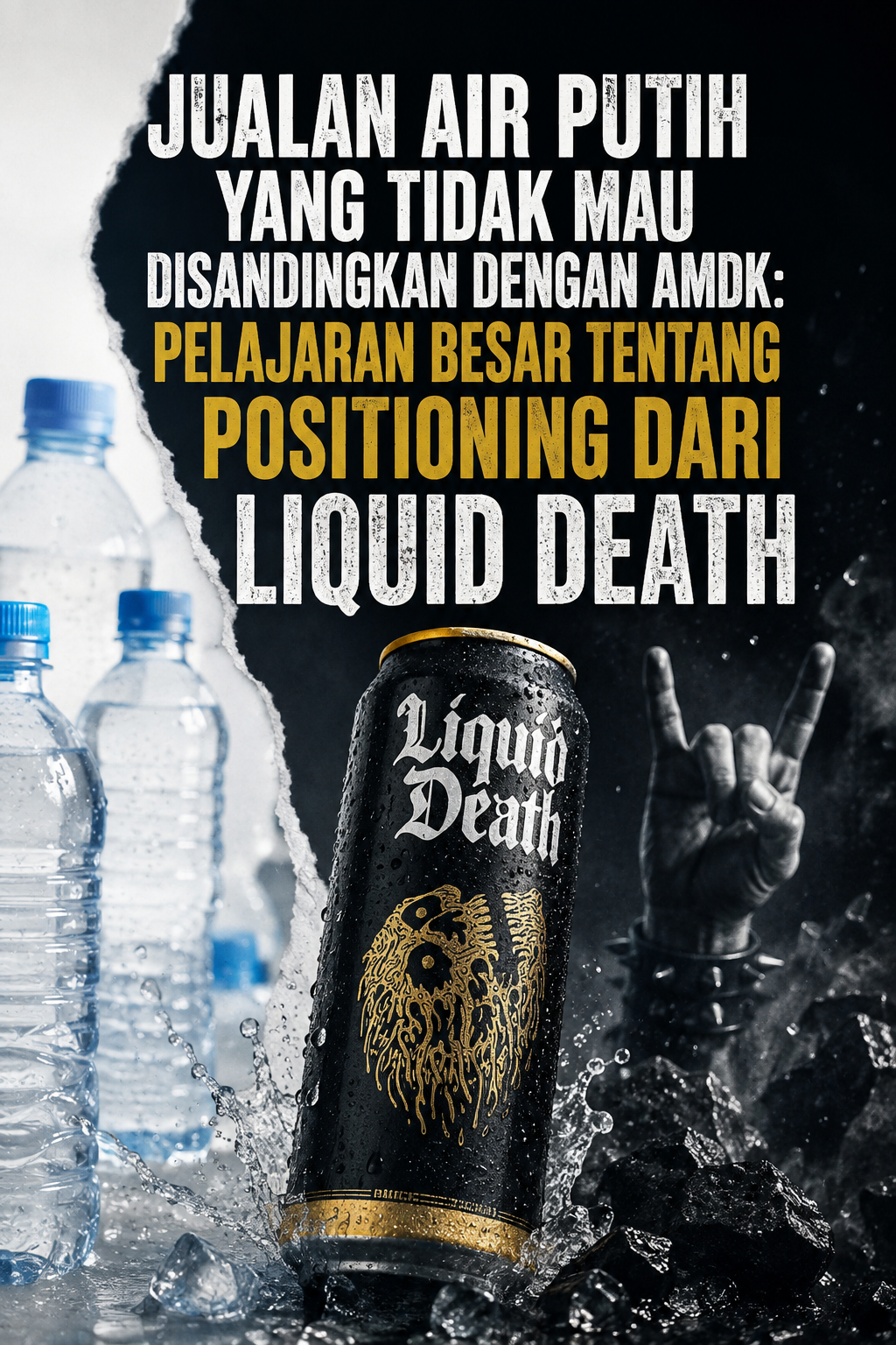 Jualan Air Putih yang Tidak Mau Disandingkan dengan AMDK: Pelajaran Besar tentang Positioning dari Liquid Death