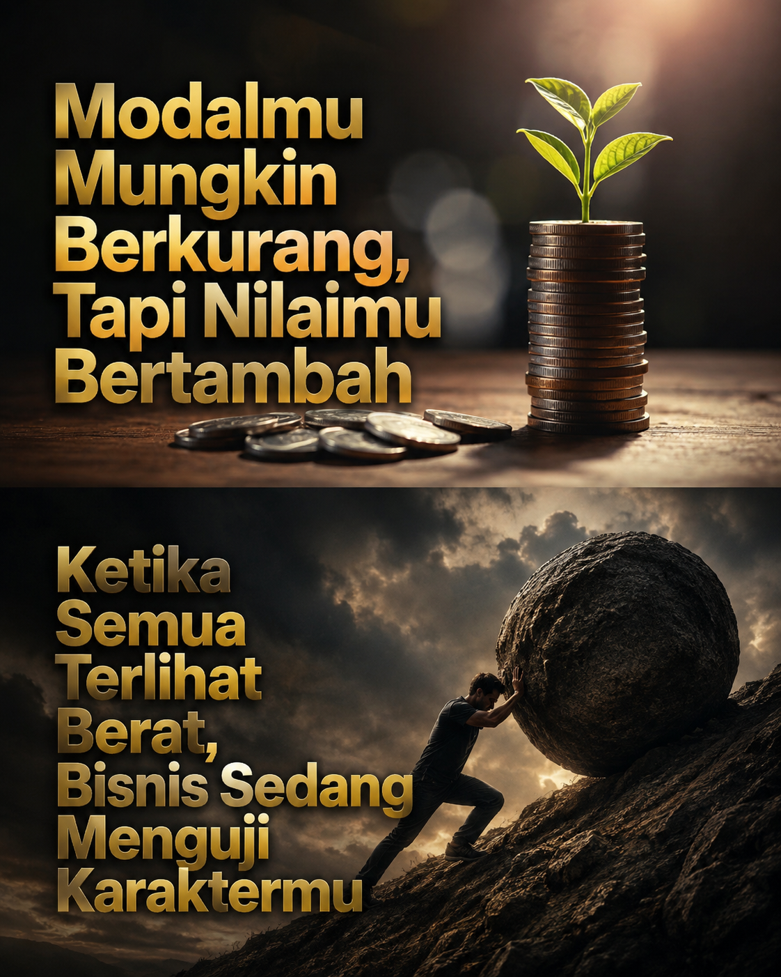 MODALMU MUNGKIN BERKURANG, TAPI NILAIMU BERTAMBAH KETIKA SEMUA TERLIHAT BERAT, BISNIS SEDANG MENGUJI KARAKTERMU