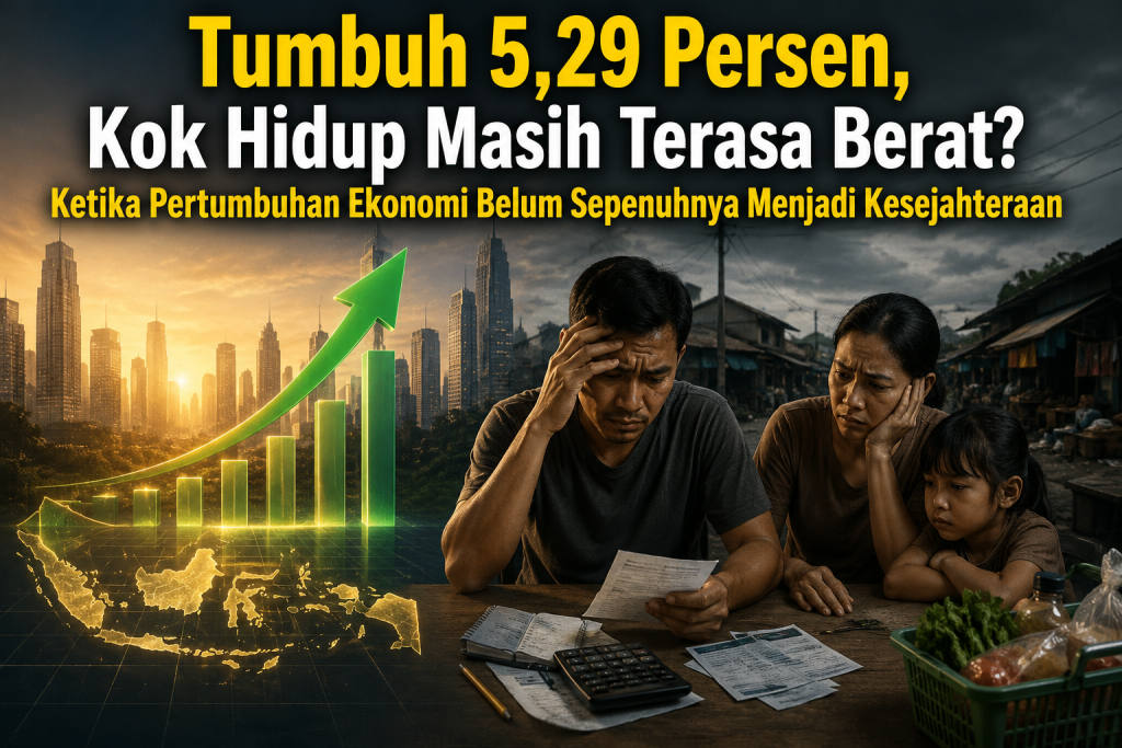 Tumbuh 5,29 Persen, Kok Hidup Masih Terasa Berat? Ketika Pertumbuhan Ekonomi Belum Sepenuhnya Menjadi Kesejahteraan